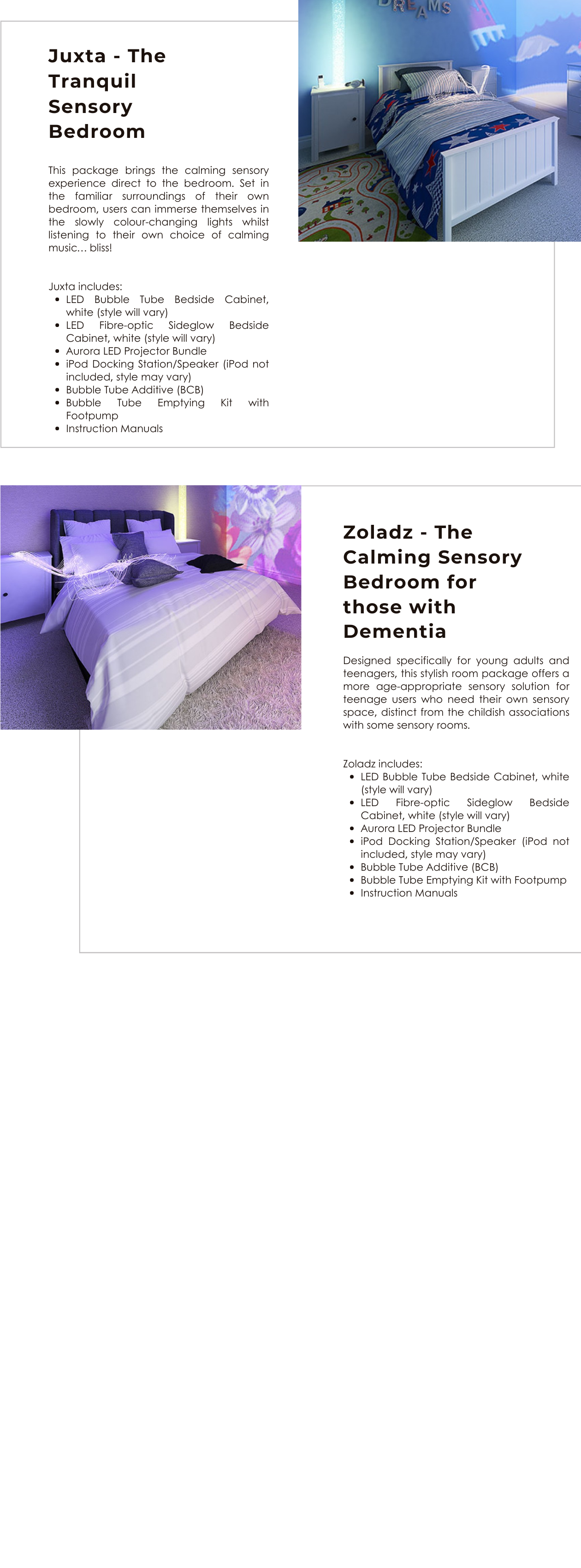 Sensory Bedrooms